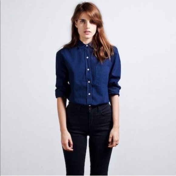 Everlane Indigo Shirt - Picture 1 of 5